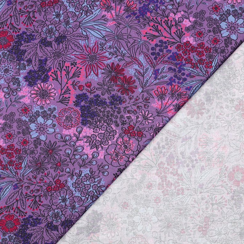 Popeline coton Fleurs sauvages | Poppy Fabrics – lavande, image number 5
