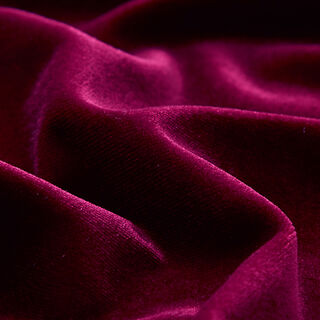 Velours stretch uni – rouge bordeaux, 