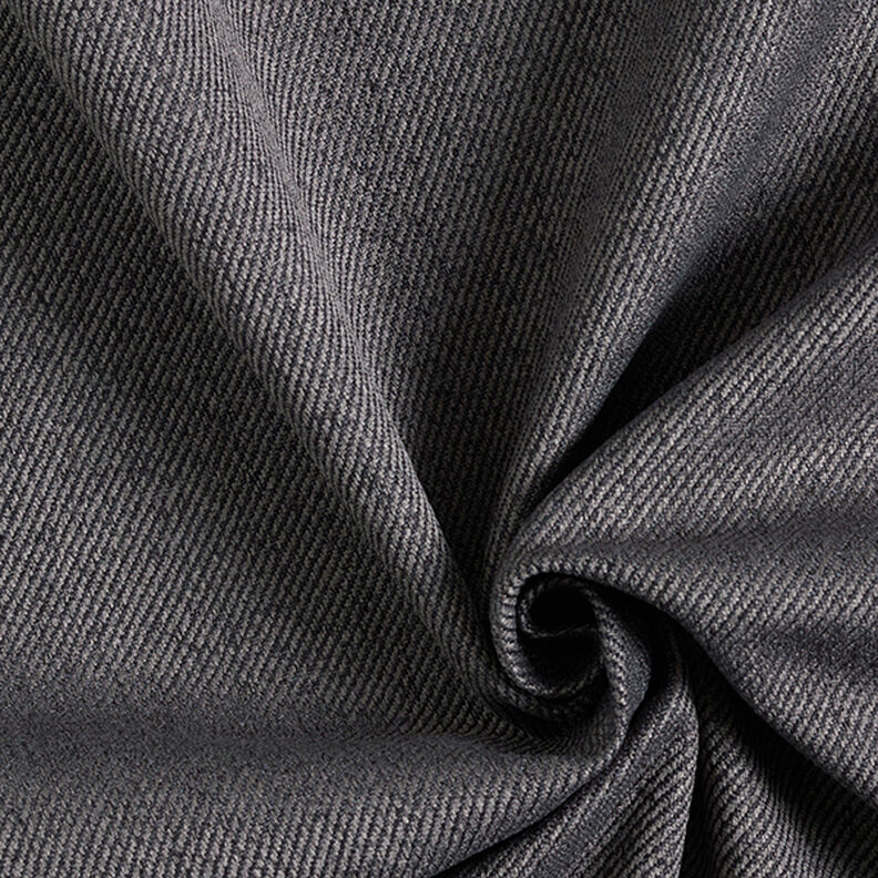 Tissu de revêtement Aspect sergé – gris foncé,  image number 1