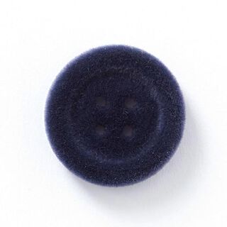 Bouton en velours 4 trous – bleu marine, 