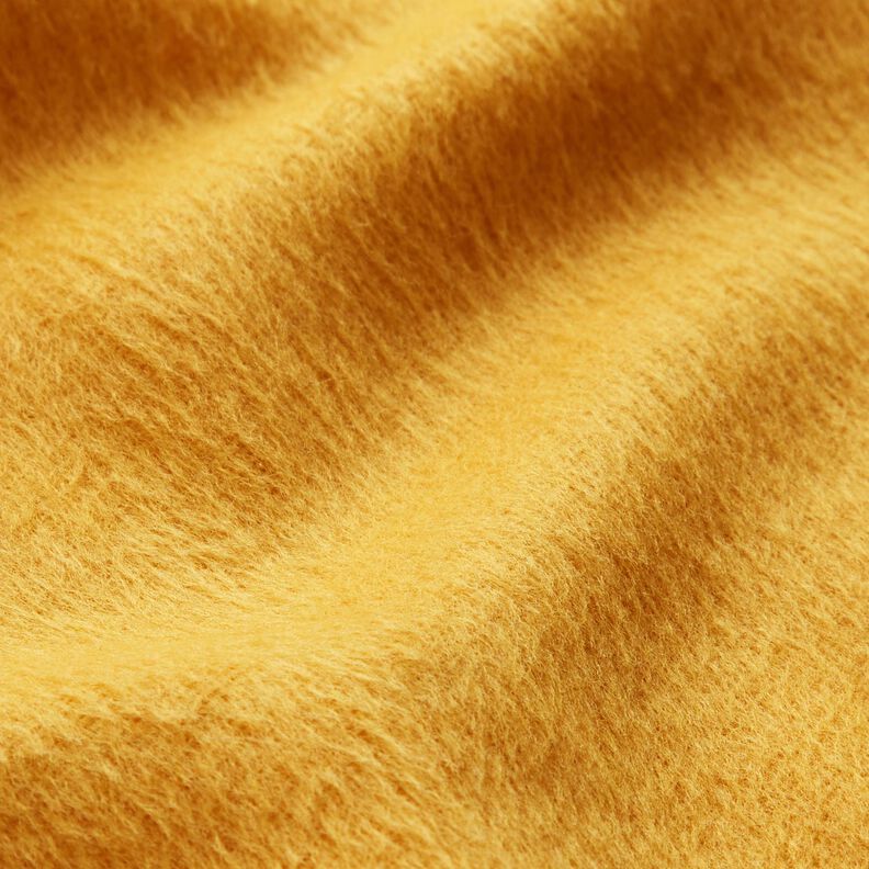 Tissu pour manteau rugueux – jaune curry,  image number 2