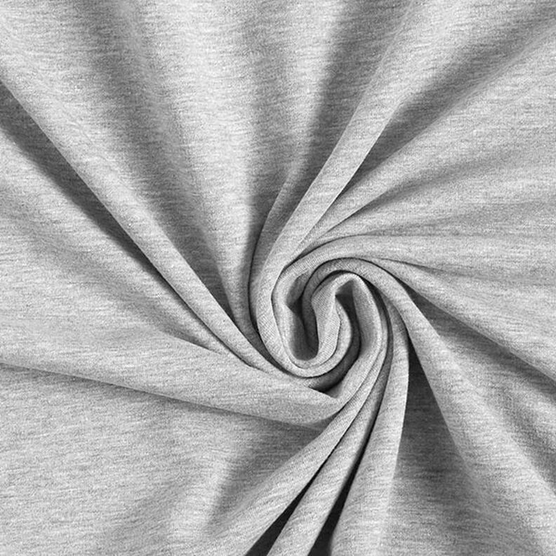 Molleton coton léger chiné – gris clair, image number 1