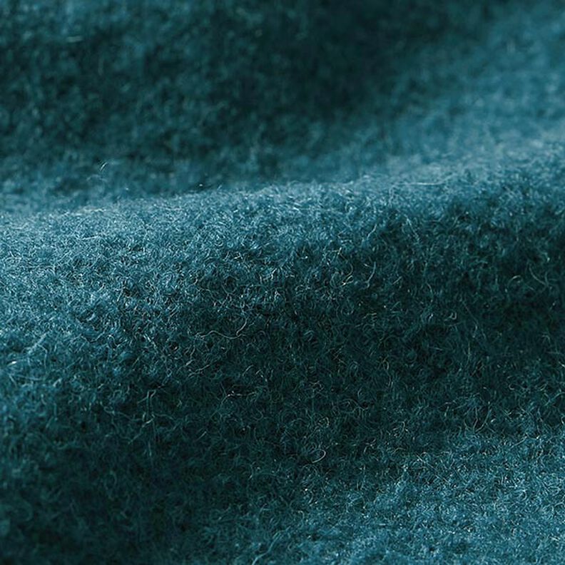 Loden de laine foulé – pétrole,  image number 2