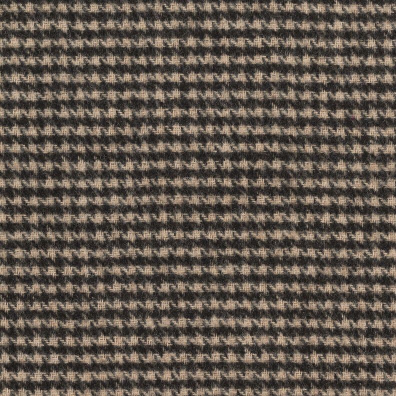 Tissu pour manteau double face Pied de poule/uni – gris clair/noir,  image number 6