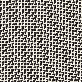 Tissu pour chemisier Graphique abstrait – crème/noir, 