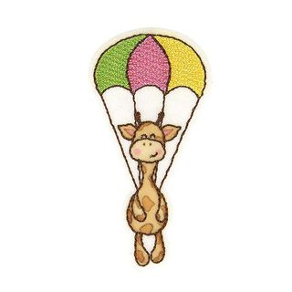 Application girafe [ 6,5 x 3,5 cm ] – marron/marron clair, 