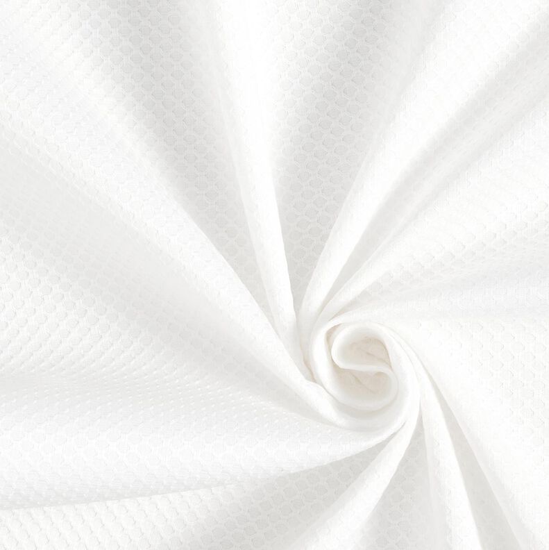 Tissu pour chemise Structure en losanges – blanc, image number 1