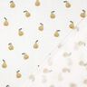 Tissu double gaze de coton Poire Impression numérique | Poppy Fabrics – blanc/jaune olive,  thumbnail number 4