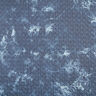Tissu chambray matelassé Fleur en batik – bleu jean,  thumbnail number 1