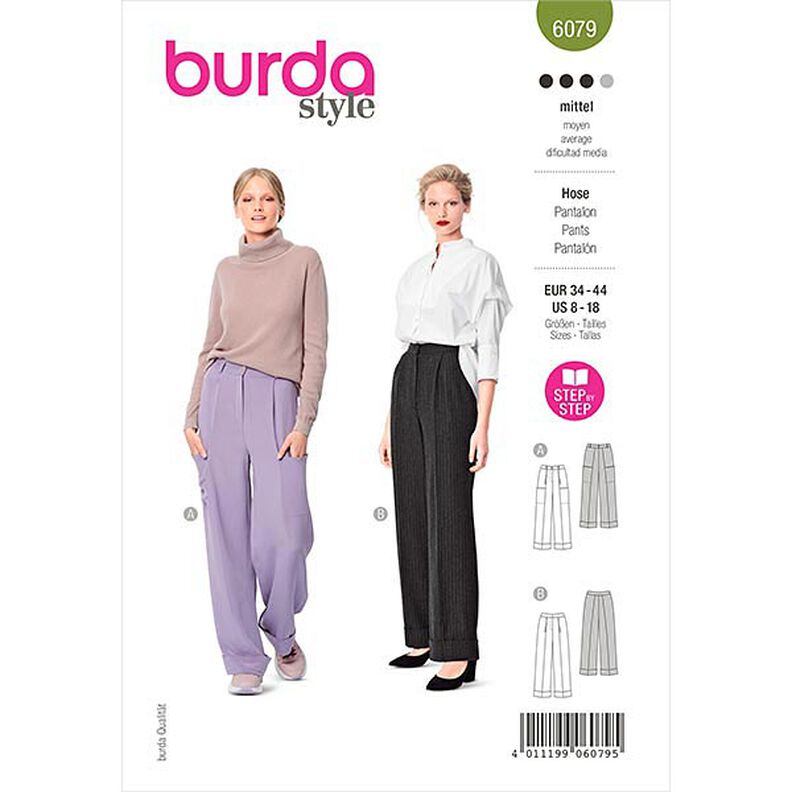Pantalon, Burda 6079 | 34-44,  image number 1
