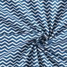 Tissu en coton Cretonne Zigzag – bleu marine/blanc,  thumbnail number 4