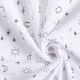 GOTS Tissu double gaze de coton Soleil, lune et étoiles | Tula – blanc,  thumbnail number 3
