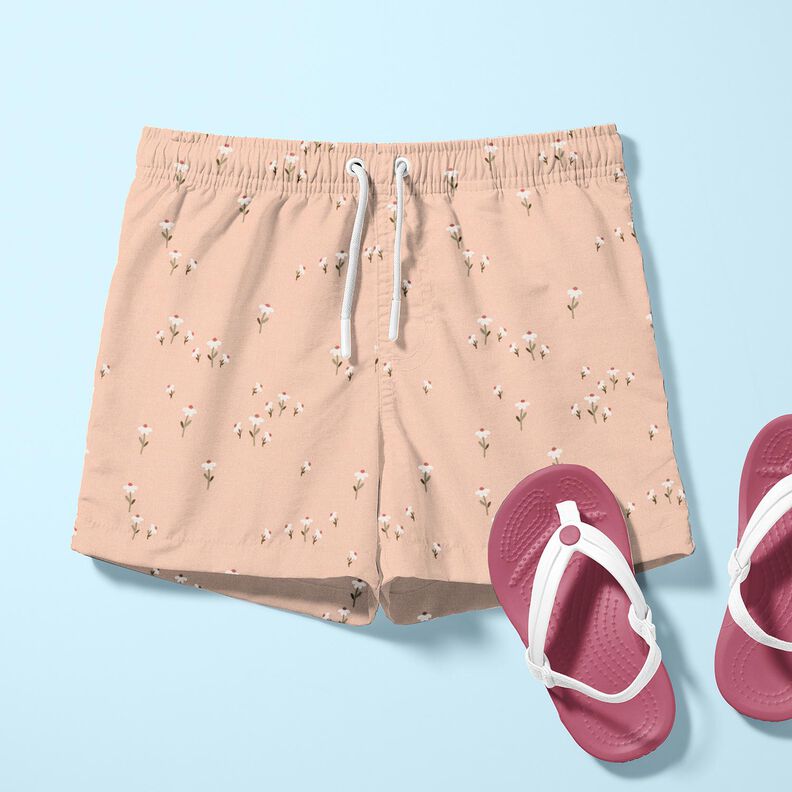 Jersey coton Prairie de marguerites – rosé, image number 6