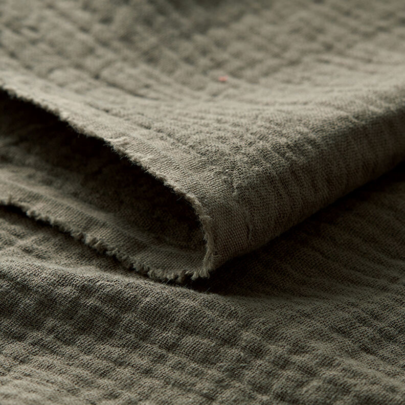 Tissu double gaze de coton – gris schiste, image number 5