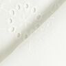 Dentelle brodée Grandes vrilles de fleurs – blanc,  thumbnail number 4