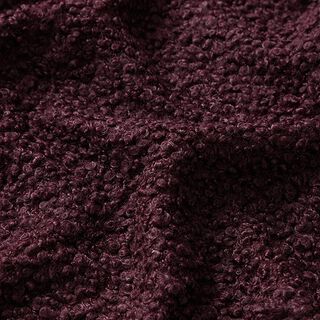 Maille bouclée unie – merlot, 