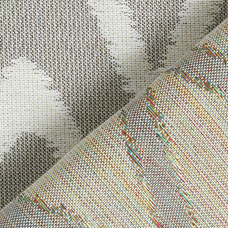 Tissus pour l’extérieur Jacquard Motif ikat – gris clair,  image number 4