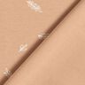 Jersey coton feuilles – marron clair,  thumbnail number 4