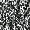 French Terry brossé imprimé numérique léopard des neiges – noir/blanc,  thumbnail number 3