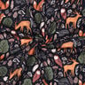 Sweatshirt gratté Animaux dans la forêt Impression numérique | Poppy Fabrics – bleu nuit,  thumbnail number 3