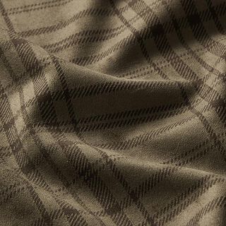 Tissu jacquard stretch pour pantalon Carreaux – kaki, 