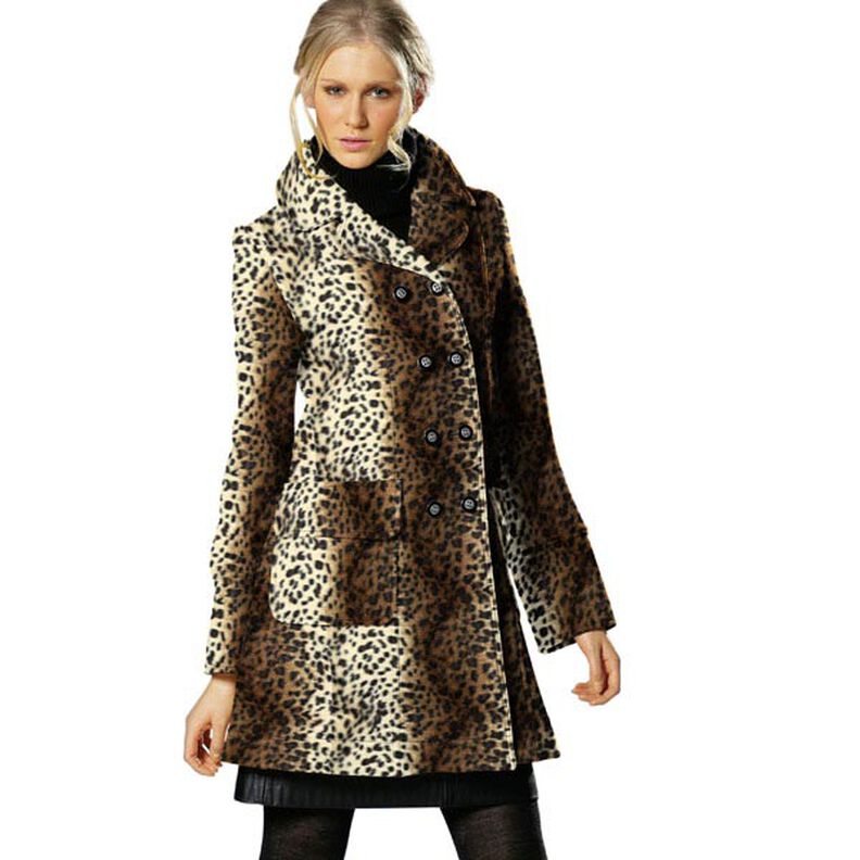 Imitation Fourrure d'Animal léopard – beige, image number 4