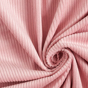 Velours côtelé large prélavé Uni – vieux rose clair, 
