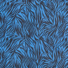 Mousseline Rayures zébrées – bleu/noir, 