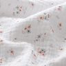 Tissu double gaze de coton fleurs romantiques – blanc,  thumbnail number 2