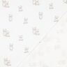 GOTS Tissu double gaze de coton ours amicaux Impression numérique | Poppy Fabrics – ivoire/taupe,  thumbnail number 4