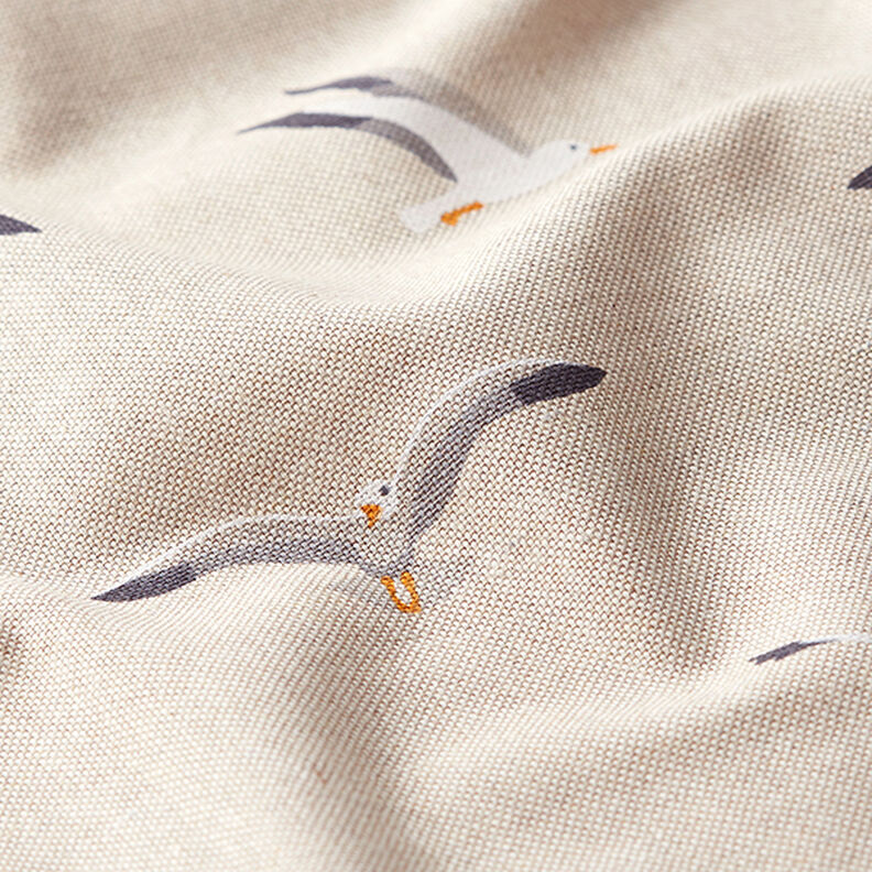 Tissu de décoration Semi-panama Mouettes – nature,  image number 2