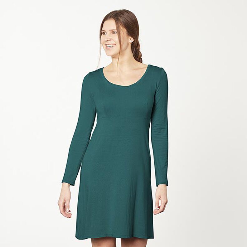 Jersey coton Medium uni – vert foncé,  image number 6