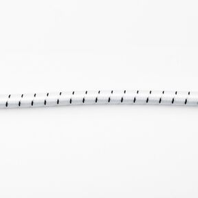 Cordon en caoutchouc robuste pour l'extérieur [Ø 10 mm] – blanc/noir, 