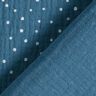 Tissu double gaze de coton Petits points – bleu jean/blanc,  thumbnail number 4