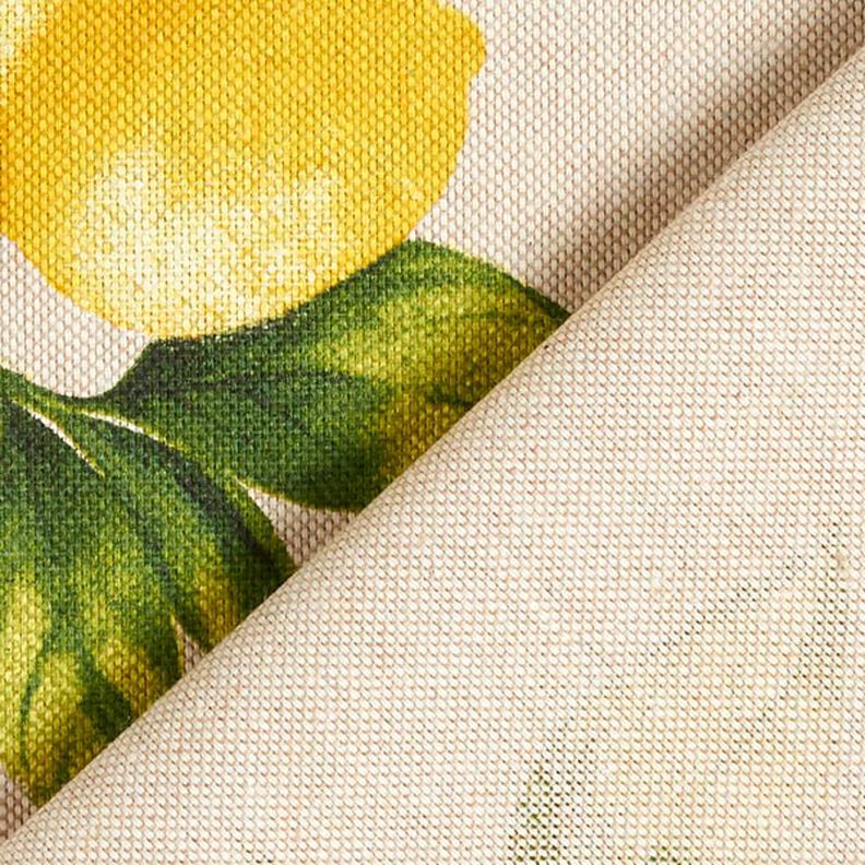 Tissu de décoration Semi-panama Citrons – nature,  image number 4