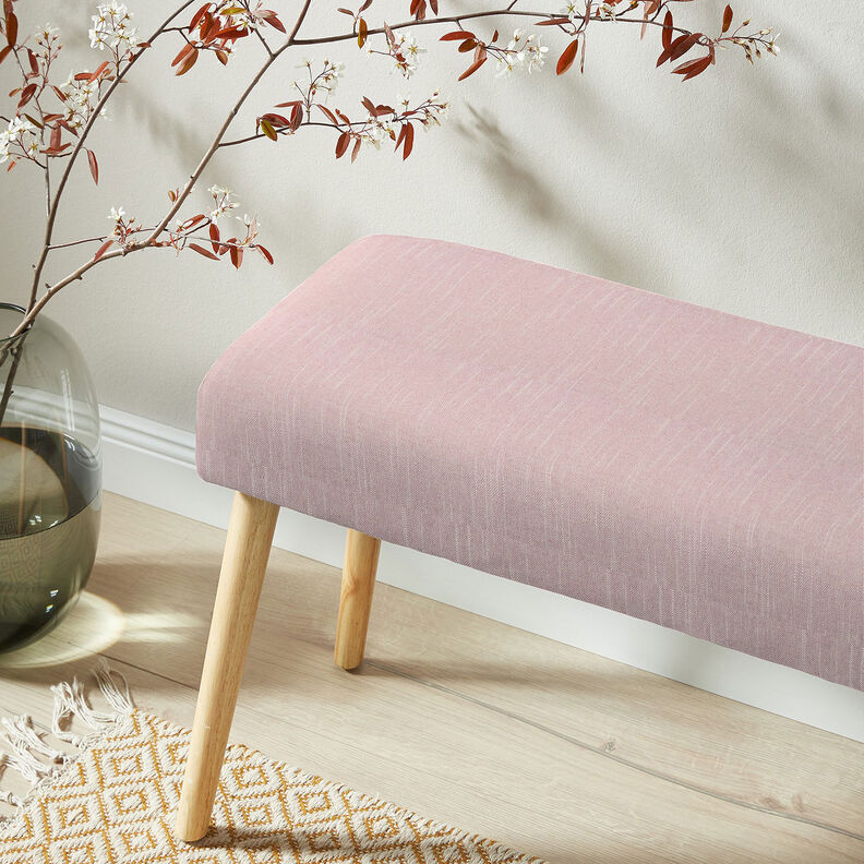 Tissu de décoration Semi-panama Structure légère – rose/beige clair,  image number 7