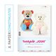 Patron en papier ours en peluche "JOSHI" pour coudre l'ours en peluche  | Kullaloo,  thumbnail number 1