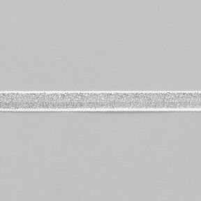 Ruban de velours Métallique [10 mm] – argent métallisé, 