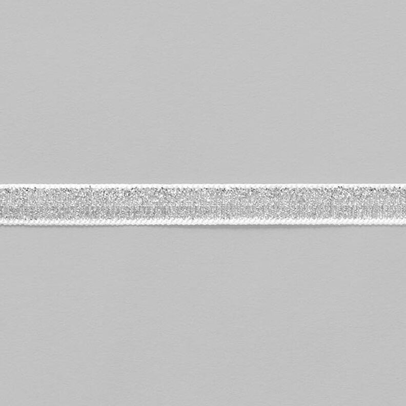 Ruban de velours Métallique [10 mm] – argent métallisé,  image number 2