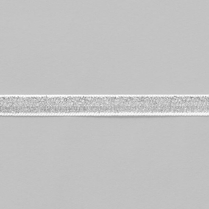 Ruban de velours Métallique [10 mm] – argent métallisé,  image number 2