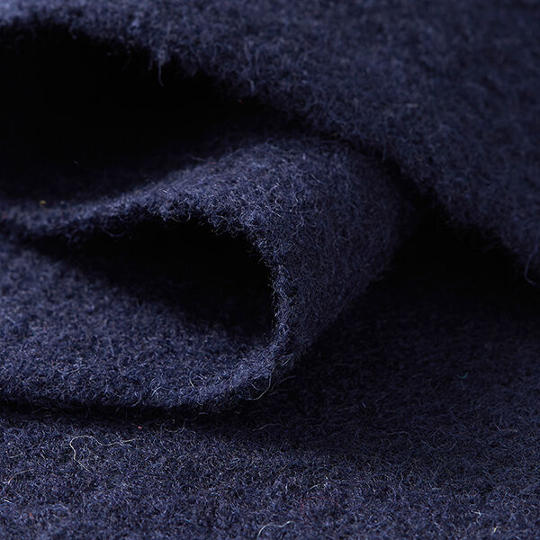 Loden de laine foulé – bleu nuit,  image number 4