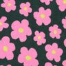 Ourson Fleurs | Poppy Fabrics – vert foncé/rose vif,  thumbnail number 1