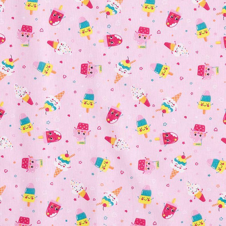 Tissu en coton Cretonne glace – rose,  image number 1