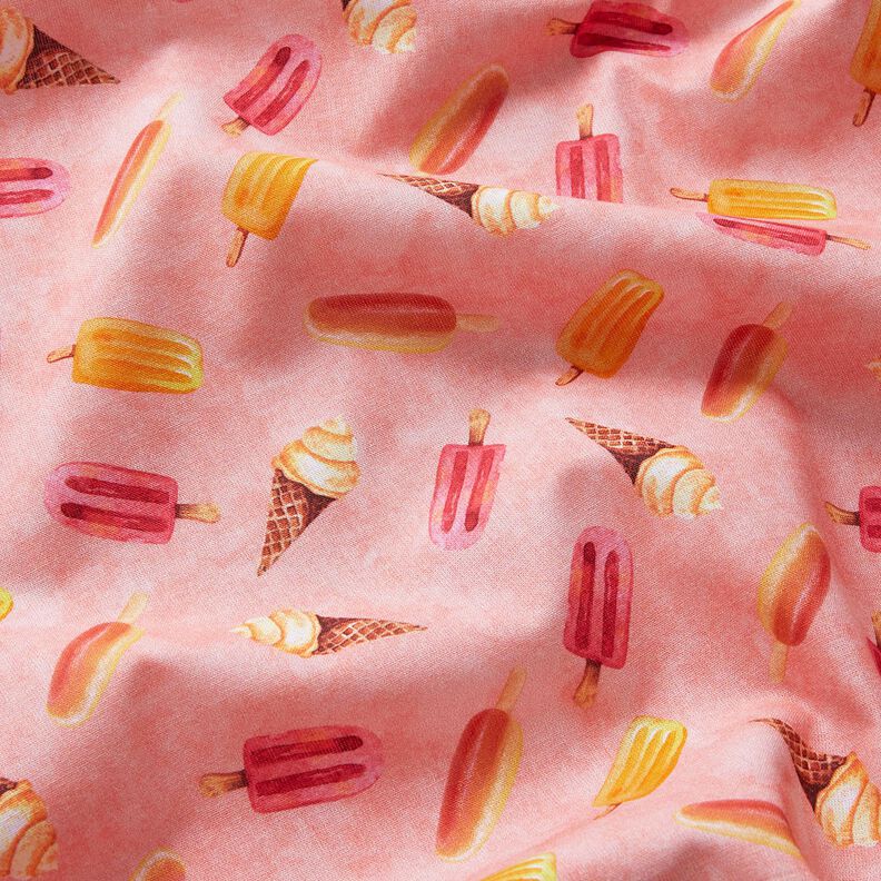 Popeline coton Glace à l’eau Impression numérique – vieux rose,  image number 2