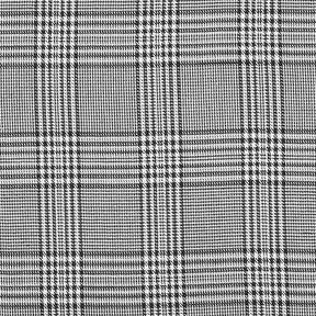 Tissu viscose Prince-de-galles – blanc/noir, 