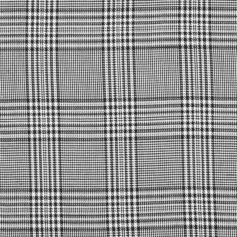 Tissu viscose Prince-de-galles – blanc/noir,  image number 1