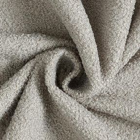 Tissu de rev&ecirc;tement boucl&eacute; &ndash; gris clair | Reste 60cm, 