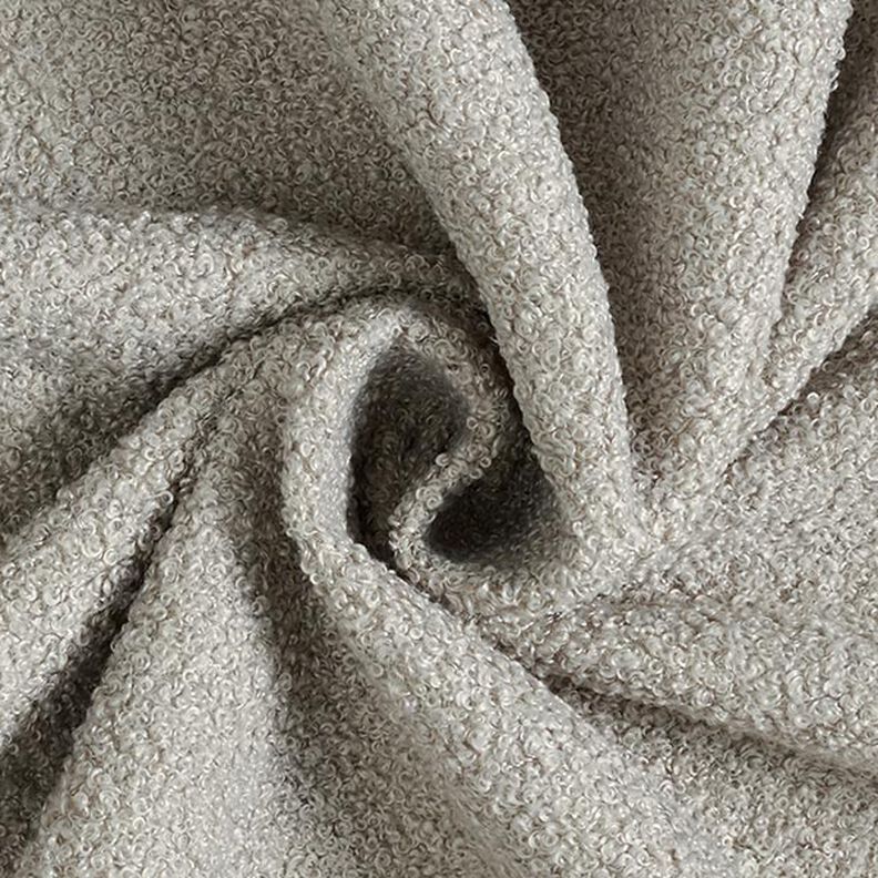 Tissu de revêtement bouclé – gris clair,  image number 1
