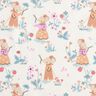 Popeline coton Souris dans un champ de fraises – blanc/rose,  thumbnail number 1