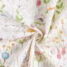 Tissu de décoration Semi-panama fleurs sauvages dessinées – blanc/rose,  thumbnail number 3